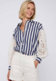 VERNEN SHIRT (BLUE STRIPE) - VILAGALLO