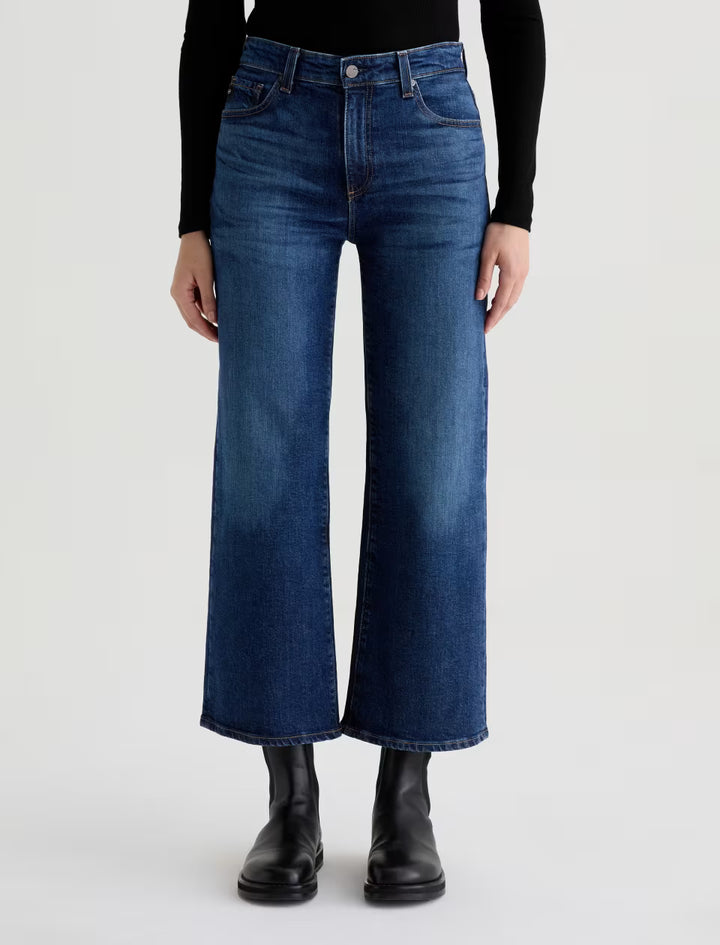 SAIGE WIDE LEG CROP (VEILED) - A.G. DENIM