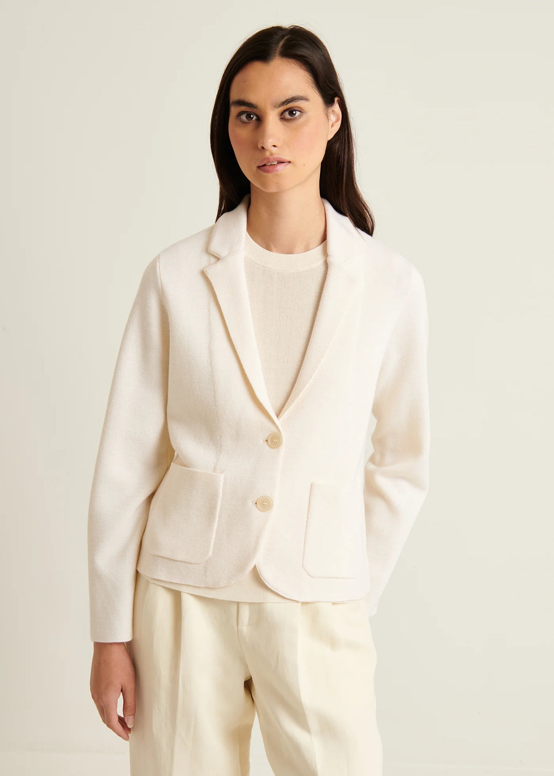 EXTRA FINE MERINO MILANO SINGLE BREASTED BLAZER - PATRICK ASSARAF