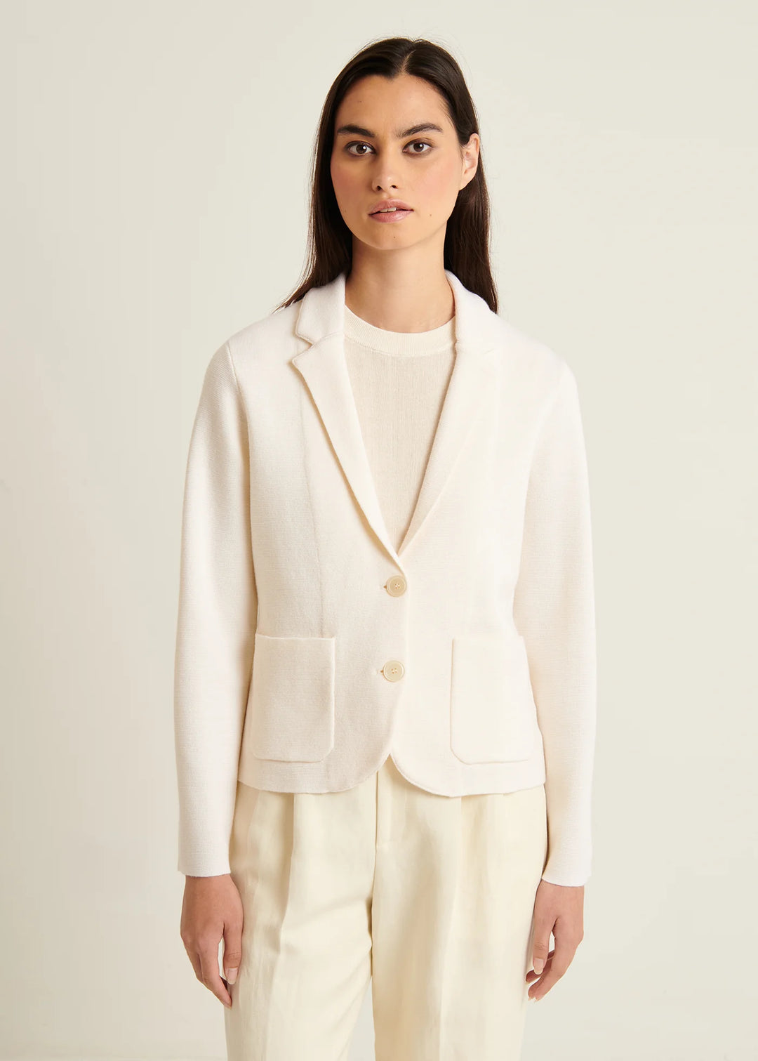 EXTRA FINE MERINO MILANO SINGLE BREASTED BLAZER - PATRICK ASSARAF
