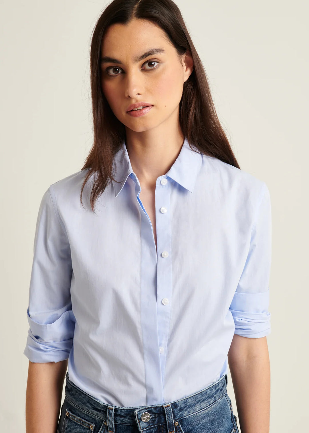 RELAXED COTTON STRETCH SHIRT (DAYBREAK) - PATRICK ASSARAF