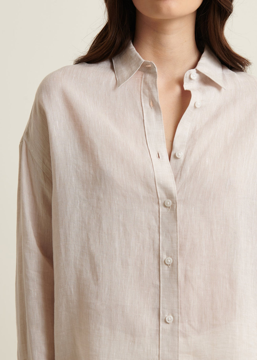 LINEN BOYFRIEND SHIRT (ZEN) - PATRICK ASSARAF