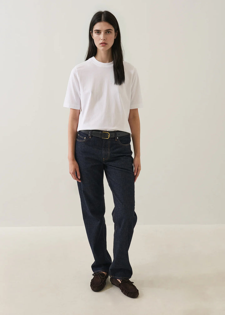 S/S ORGANIC COTTON RELAXED CREW (WHITE) - PATRICK ASSARAF