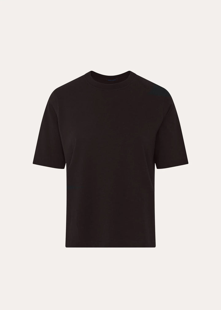 ORGANIC COTTON RELAXED CREW (MOLASSES) - PATRICK ASSARAF