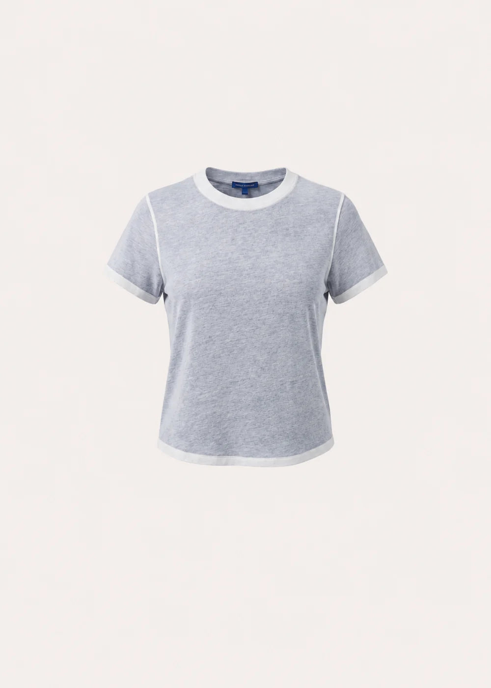 SS PIMA REVERSE SPRAY CREW BABY TEE (GREY CLOUD) - PATRICK ASSARAF