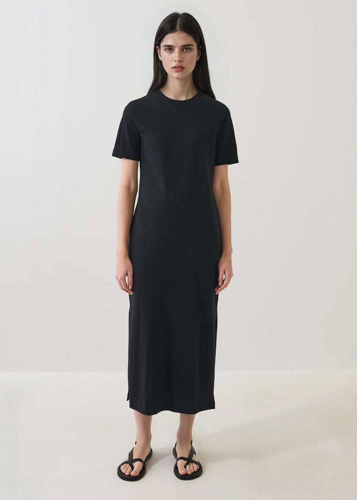 S/S ORGANIC COTTON T-SHIRT DRESS (BLACK) - PATRICK ASSARAF