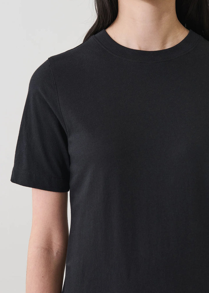 S/S ORGANIC COTTON T-SHIRT DRESS (BLACK) - PATRICK ASSARAF