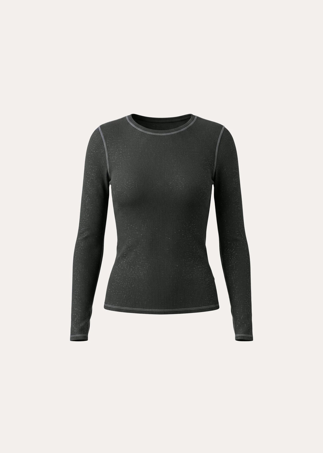 L/S COTTON MODAL VINTAGE RIB CREW (THYME) - PATRICK ASSARAF