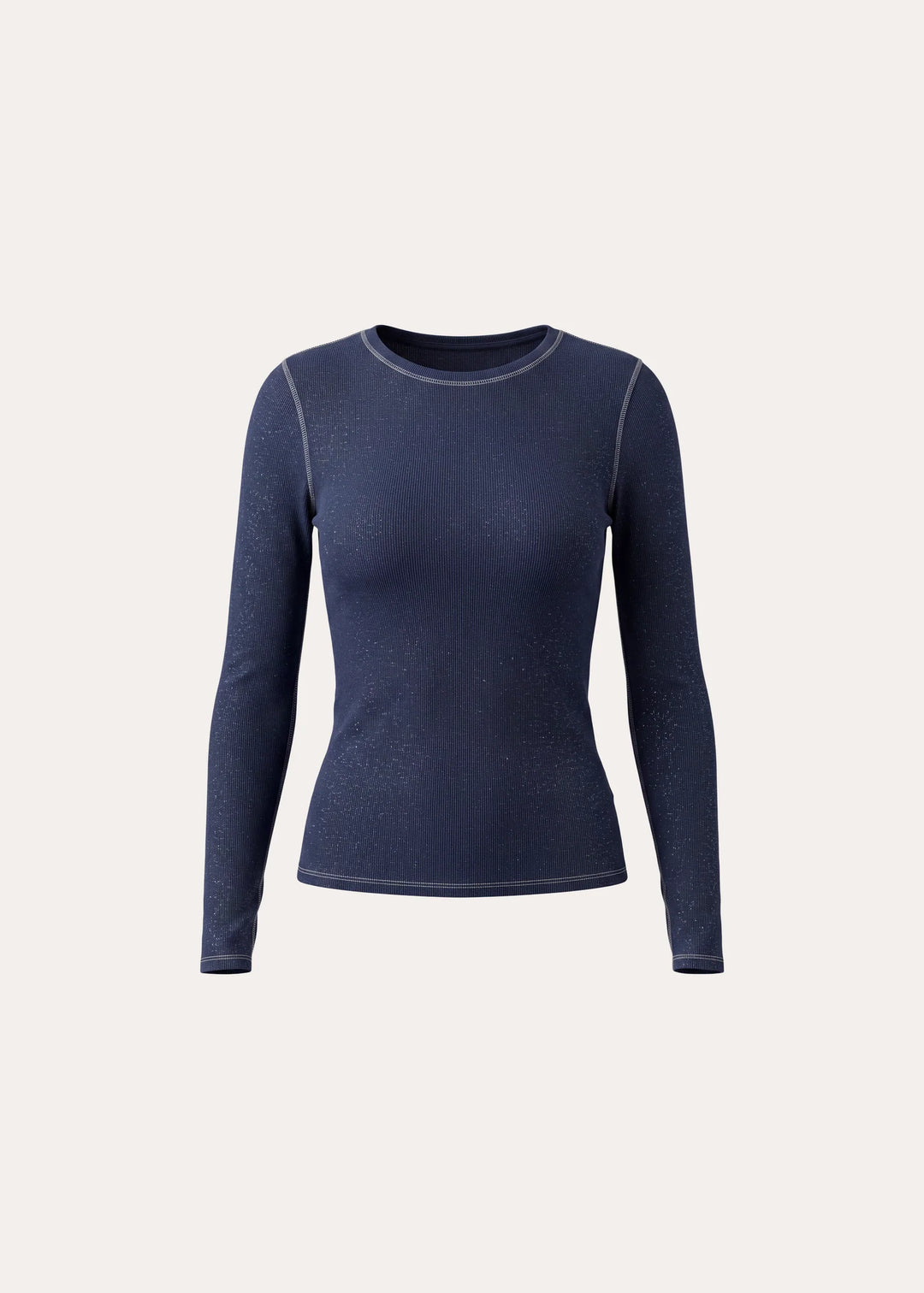 L/S COTTON MODAL VINTAGE RIB CREW (DARK NAVY) - PATRICK ASSARAF