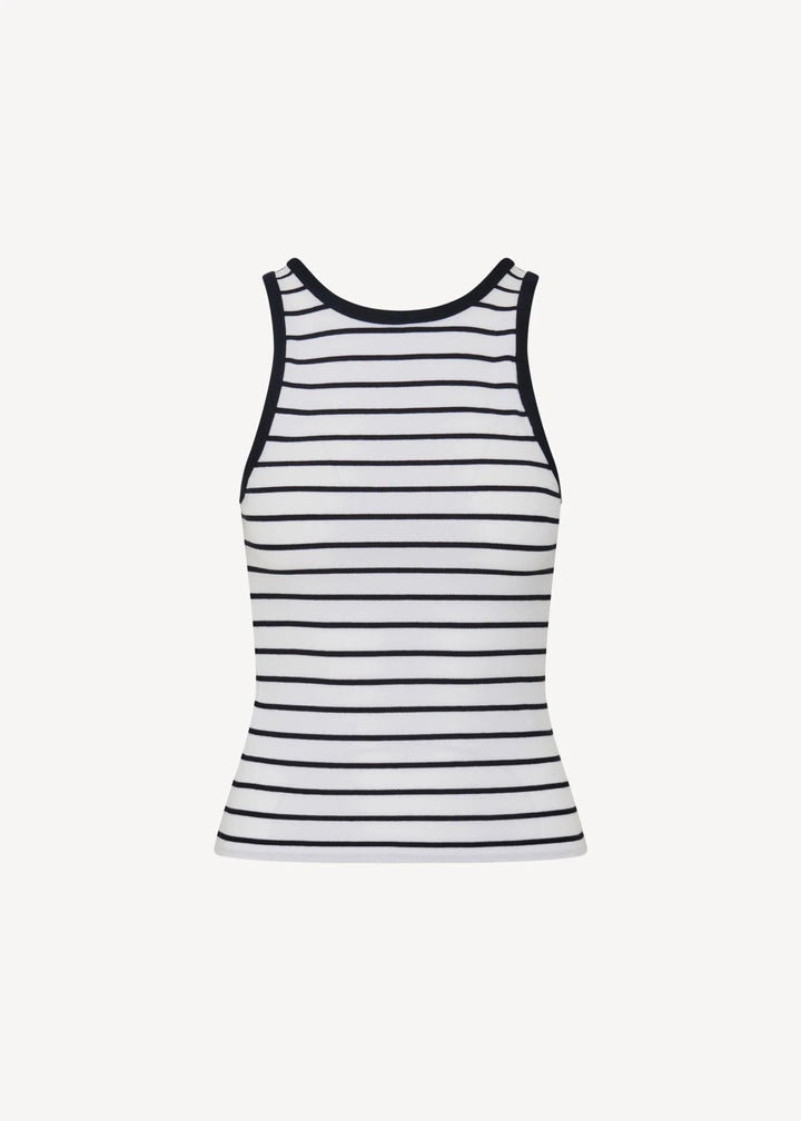 MODAL COTTON STRIPE RIB TANK (NAUTICAL STRIPE) - PATRICK ASSARAF