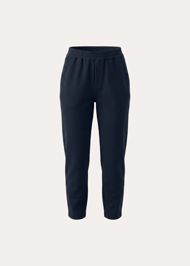 BRUSHED PIMA TAPERED PANT (DARK NAVY) - PATRICK ASSARAF