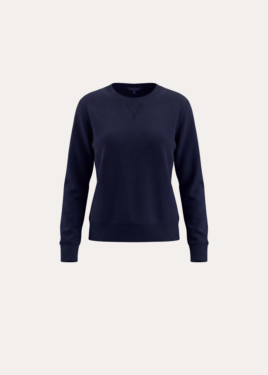 L/S BRUSHED PIMA CROPPED SWEATSHIRT (DARK NAVY) - PATRICK ASSARAF