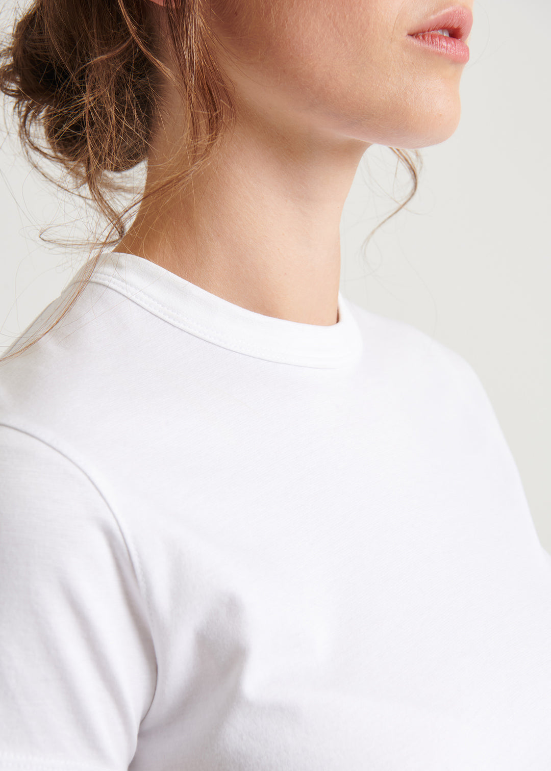 ICONIC PIMA STRETCH BABY TEE (WHITE) - PATRICK ASSARAF