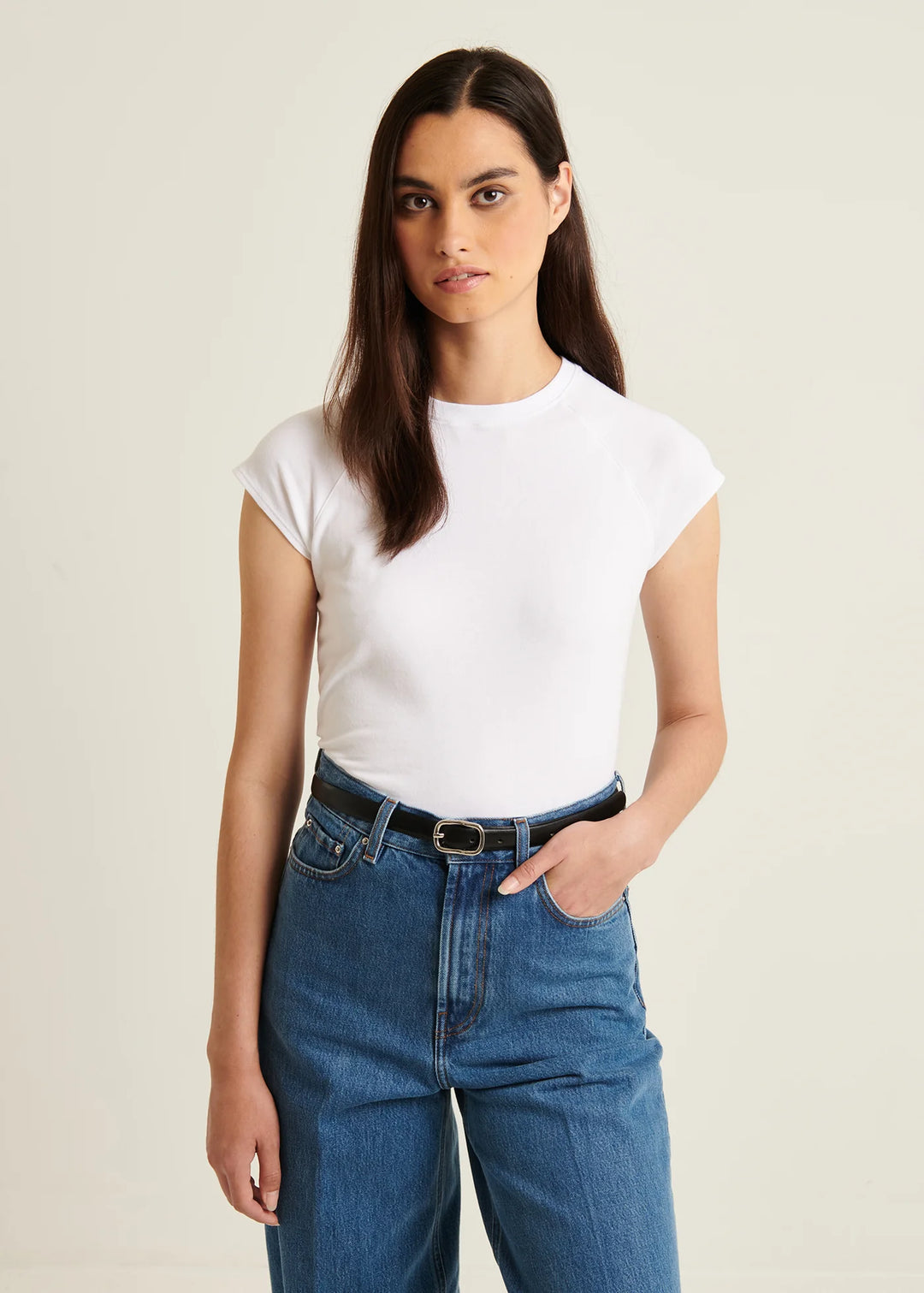 ICONIC RAGLAN BABY TEE (WHITE) - PATRICK ASSARAF