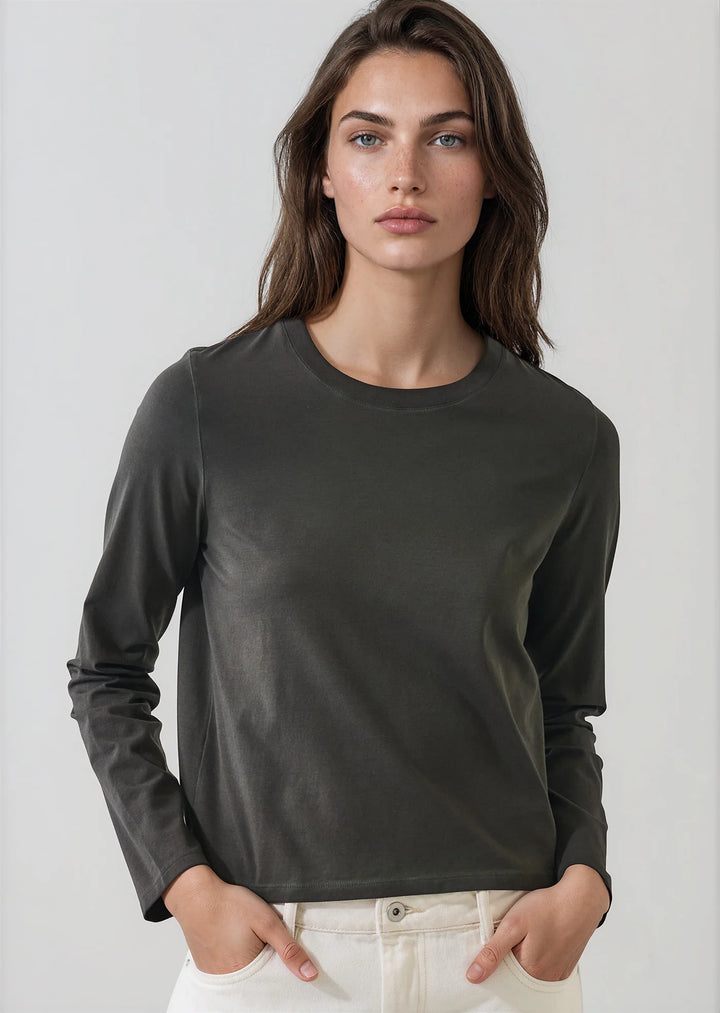 L/S ICONIC SUBLIME BABY TEE (THYME) - PATRICK ASSARAF