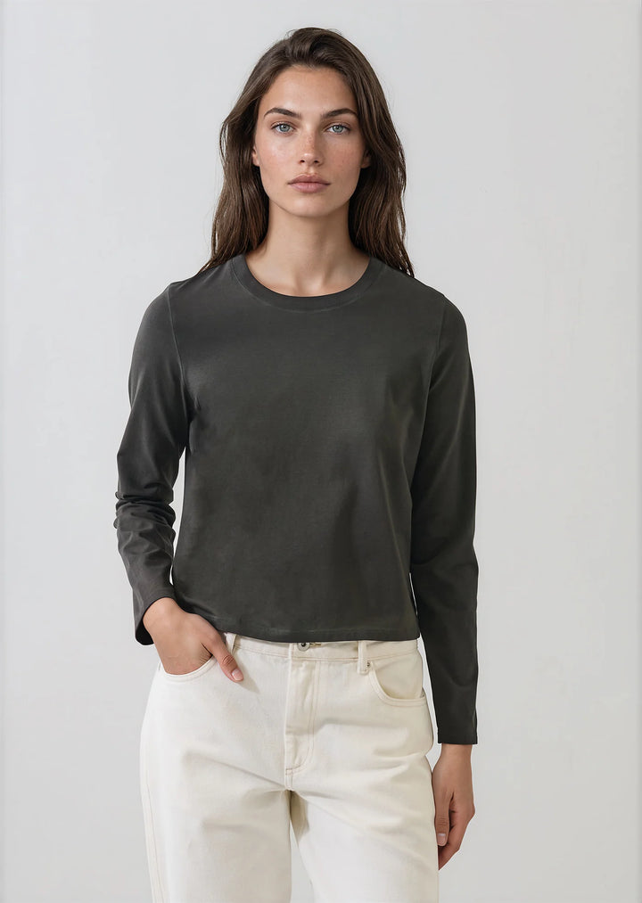 L/S ICONIC SUBLIME BABY TEE (THYME) - PATRICK ASSARAF