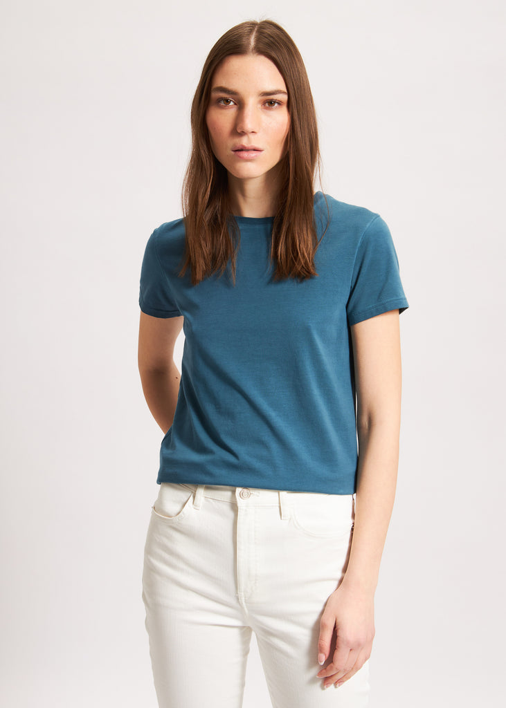 ICONIC SUBLIME CREW NECK T-SHIRT (DEEP SEA) - PATRICK ASSARAF