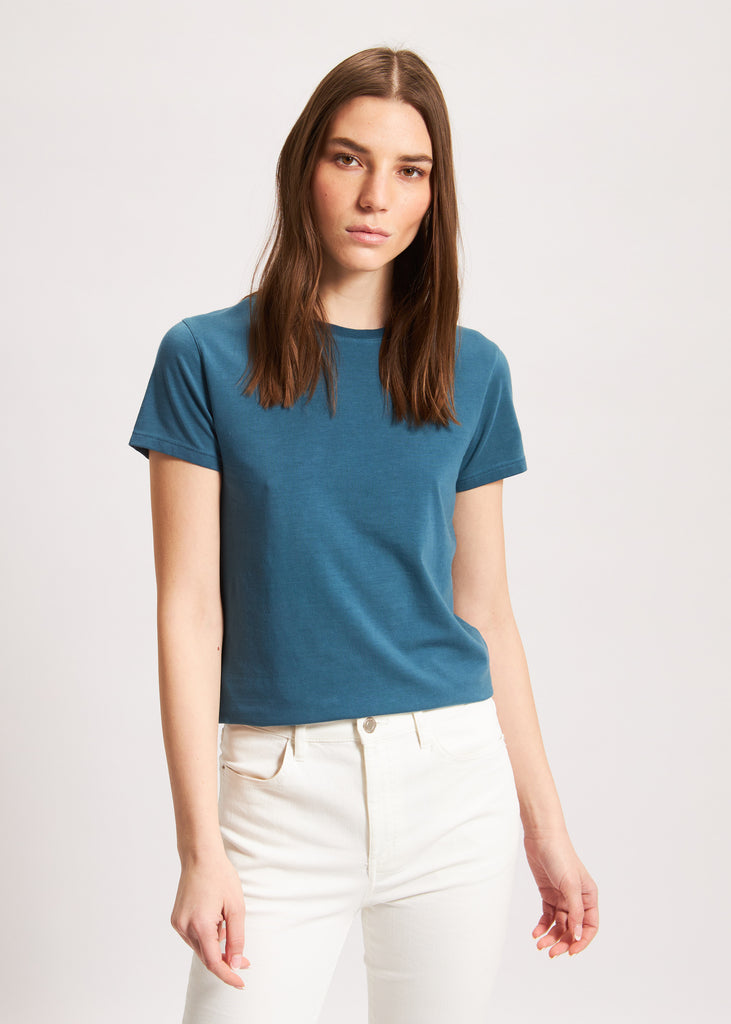 ICONIC SUBLIME CREW NECK T-SHIRT (DEEP SEA) - PATRICK ASSARAF