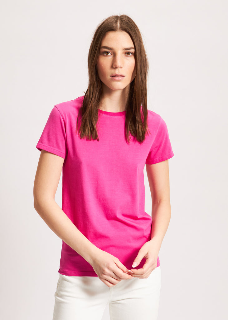 ICONIC SUBLIME CREW NECK T-SHIRT (FUCHSIA) - PATRICK ASSARAF
