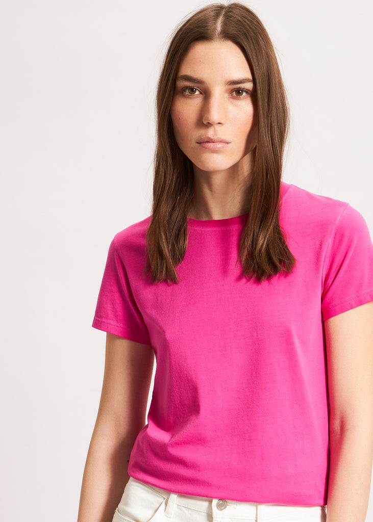 ICONIC SUBLIME CREW NECK T-SHIRT (FUCHSIA) - PATRICK ASSARAF