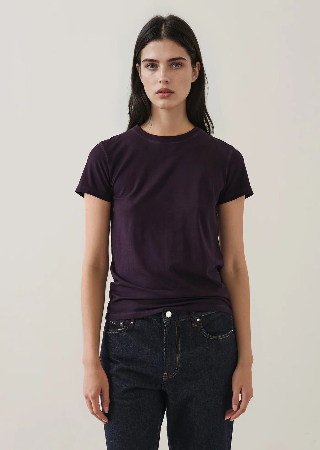 SUBLIME REACTIVE PIMA COTTON T-SHIRT (BORDEAUX) - PATRICK ASSARAF