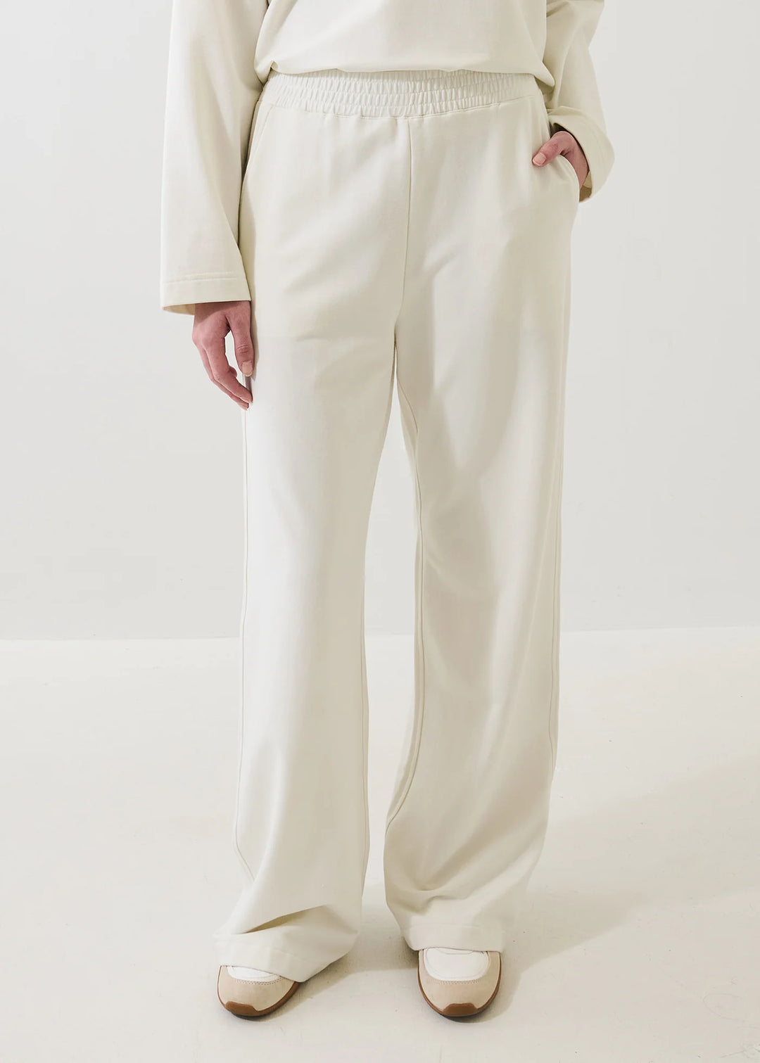 FRENCH TERRY RELAXED PANT (VANILLA) - PATRICK ASSARAF
