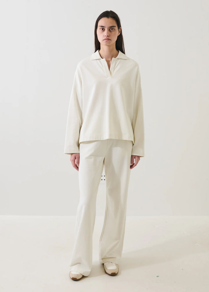 FRENCH TERRY RELAXED PANT (VANILLA) - PATRICK ASSARAF