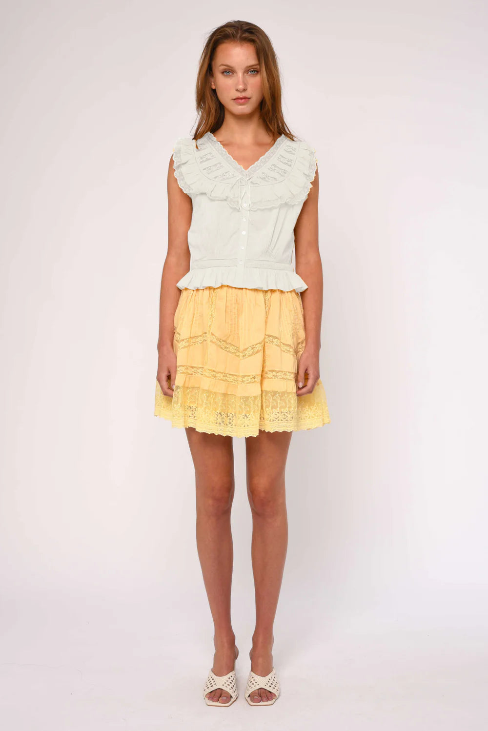 WALLIS TOP (BRIGHT WHITE) - LOVE THE LABEL