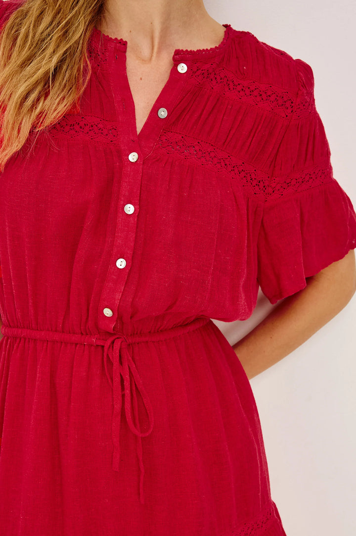WINSLOW MINI DRESS (TOMATO) - RAILS