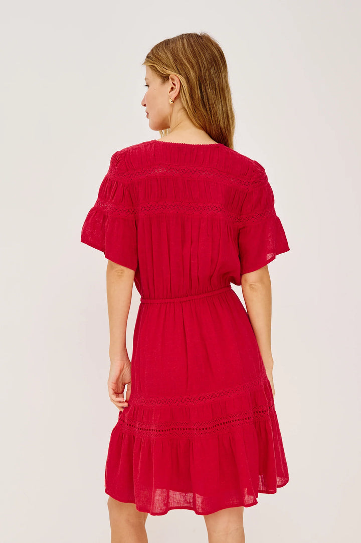 WINSLOW MINI DRESS (TOMATO) - RAILS