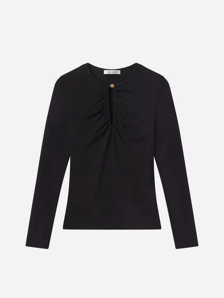 THE KEYHOLE TOP (BLACK) - FRAME