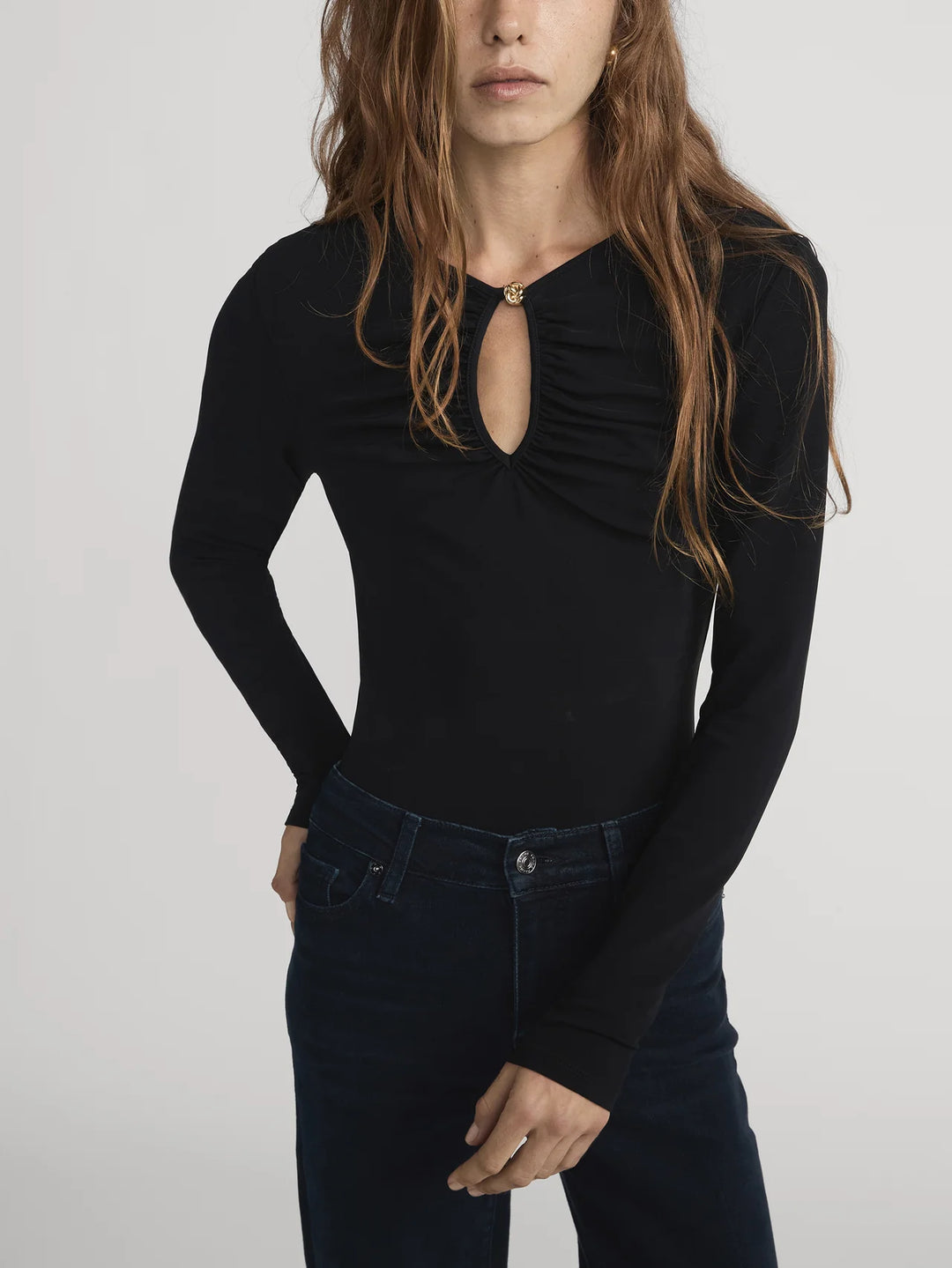 THE KEYHOLE TOP (BLACK) - FRAME