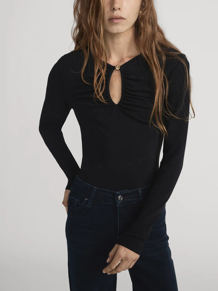 THE KEYHOLE TOP (BLACK) - FRAME