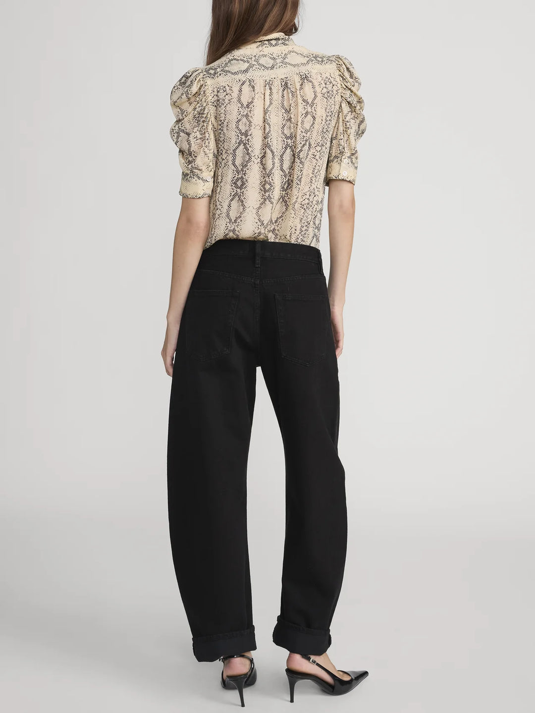 THE SNAKE GILLIAN TOP (CAMEL MULTI) - FRAME