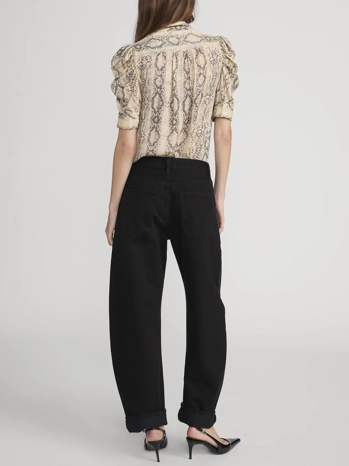 THE SNAKE GILLIAN TOP (CAMEL MULTI) - FRAME