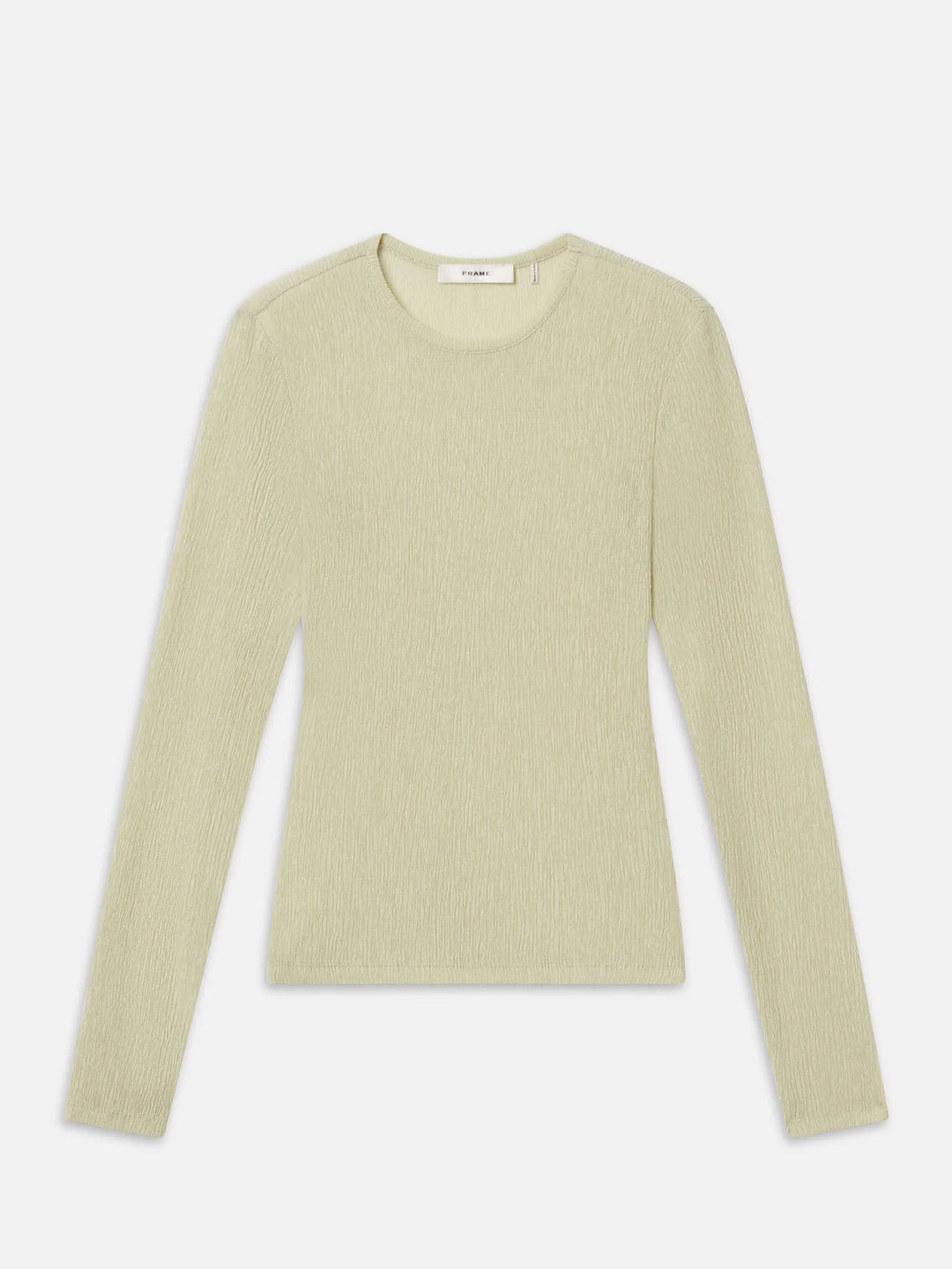 THE TEXTURED L/S CREW (SOFT LIME) - FRAME