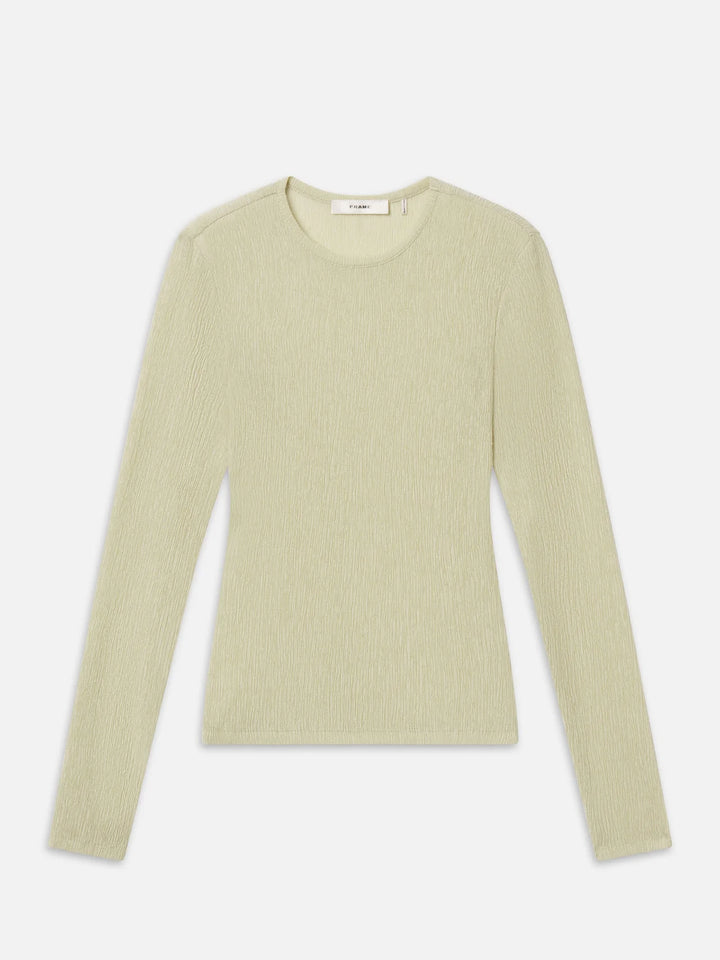 THE TEXTURED L/S CREW (SOFT LIME) - FRAME