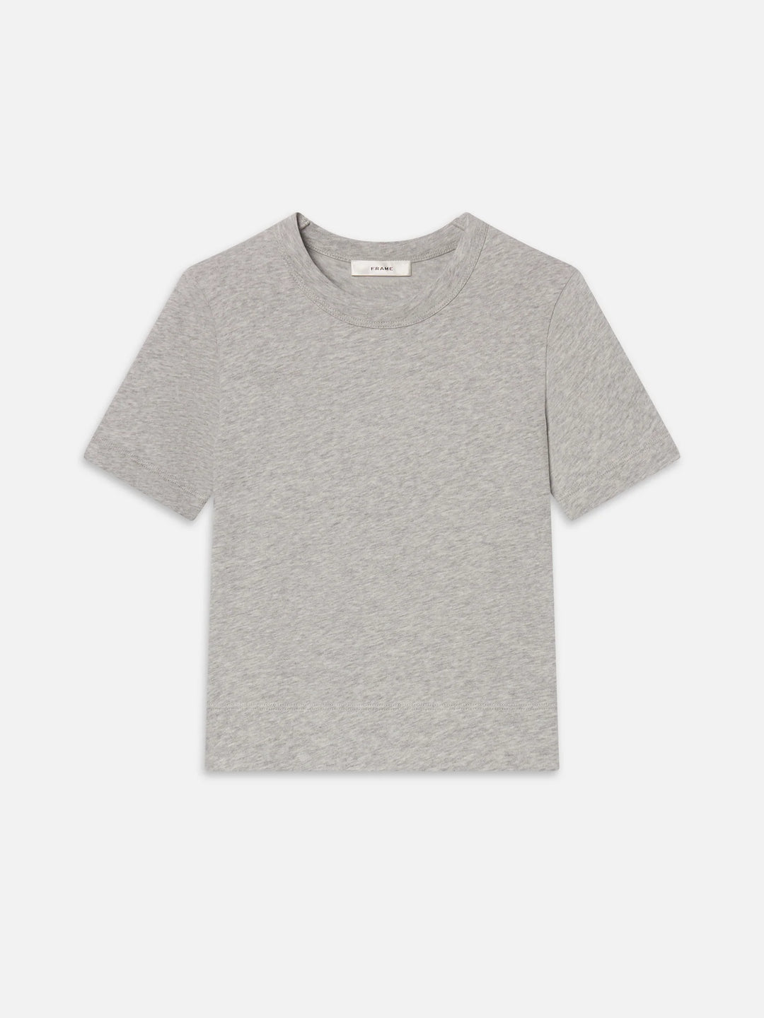 THE HEATHER BOXY TEE (HEATHER GREY) - FRAME