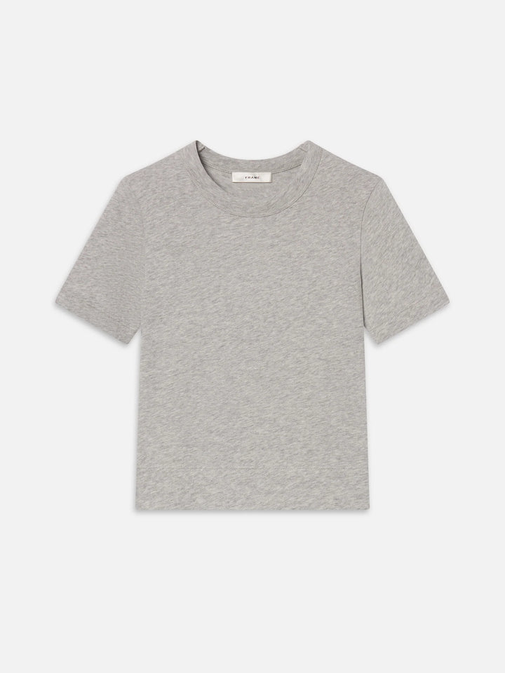 THE HEATHER BOXY TEE (HEATHER GREY) - FRAME