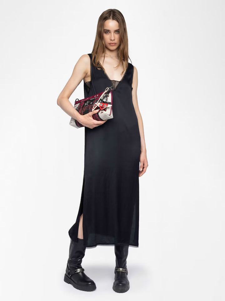 RENZO SATIN DRESS - ZADIG & VOLTAIRE