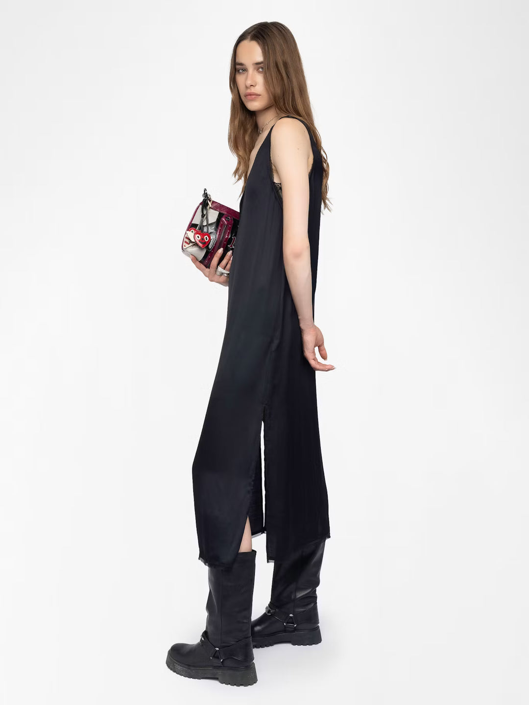 RENZO SATIN DRESS - ZADIG & VOLTAIRE