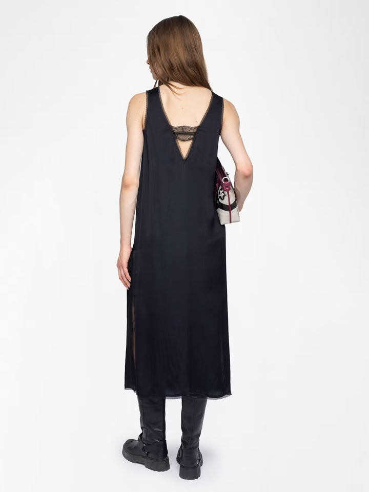 RENZO SATIN DRESS - ZADIG & VOLTAIRE
