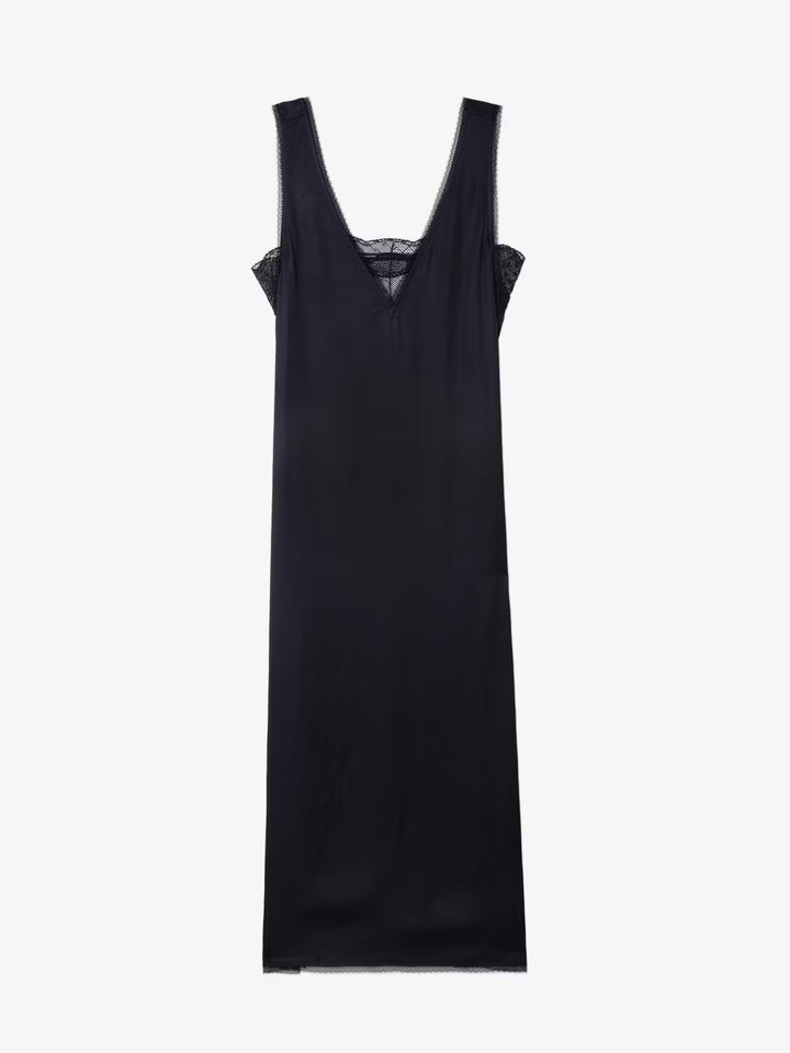 RENZO SATIN DRESS - ZADIG & VOLTAIRE