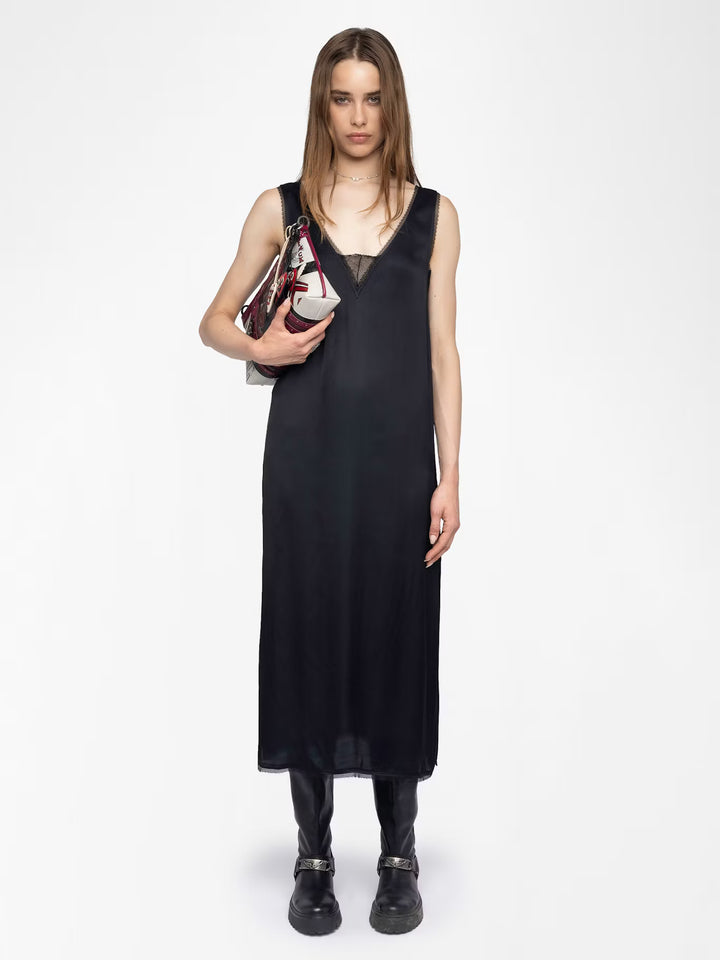 RENZO SATIN DRESS - ZADIG & VOLTAIRE