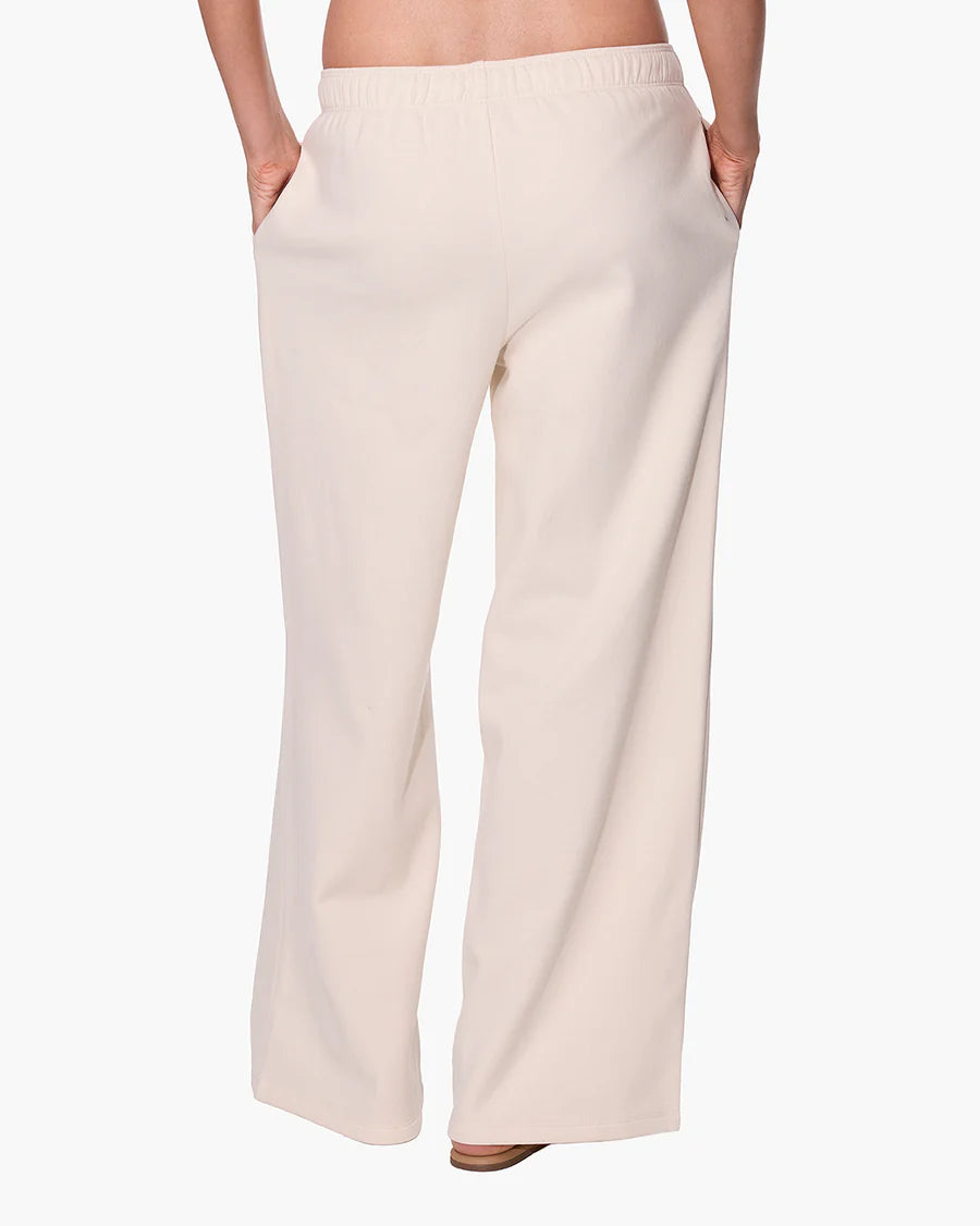 CLOUDSOFT WIDE LEG JOGGER (BONE) -TKEES