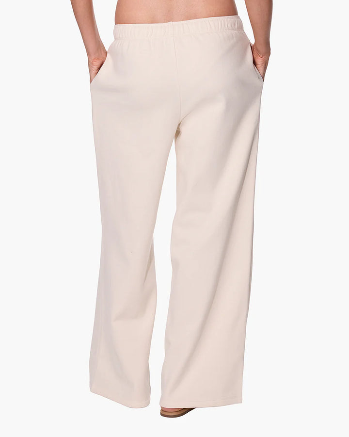 CLOUDSOFT WIDE LEG JOGGER (BONE) -TKEES