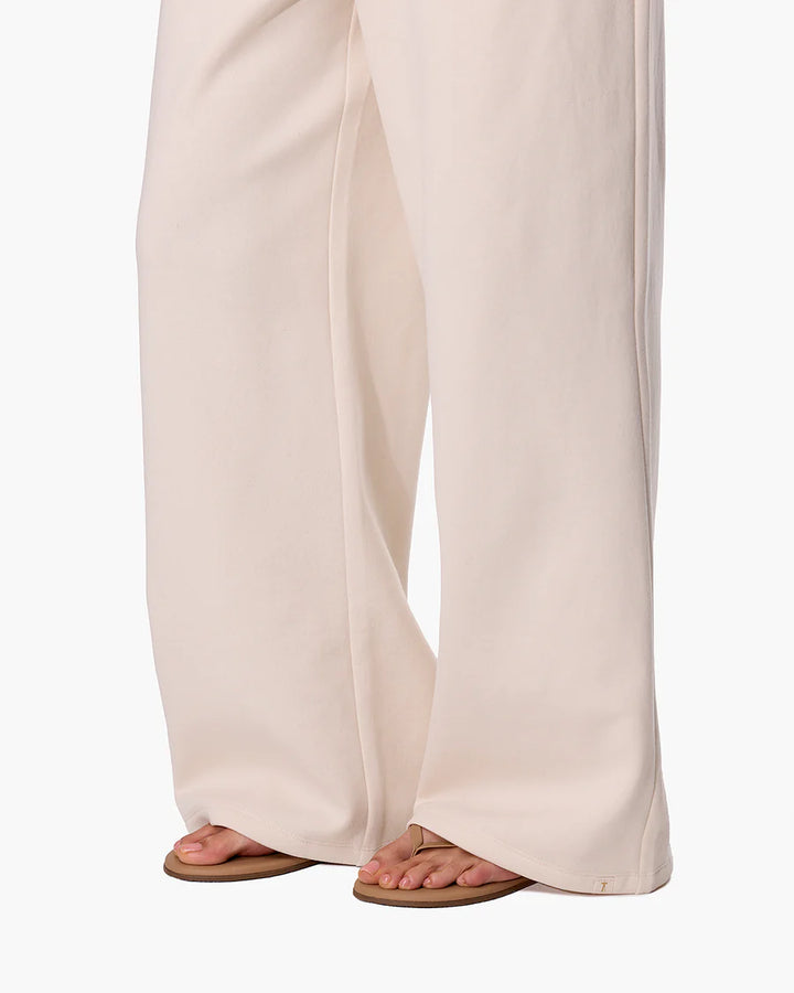 CLOUDSOFT WIDE LEG JOGGER (BONE) -TKEES