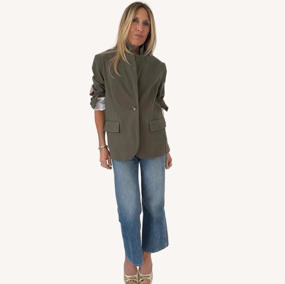 WORKDAY LOVE BLAZER (ARMY GREEN) - KERRI ROSENTHAL