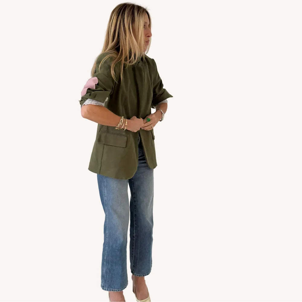 WORKDAY LOVE BLAZER (ARMY GREEN) - KERRI ROSENTHAL