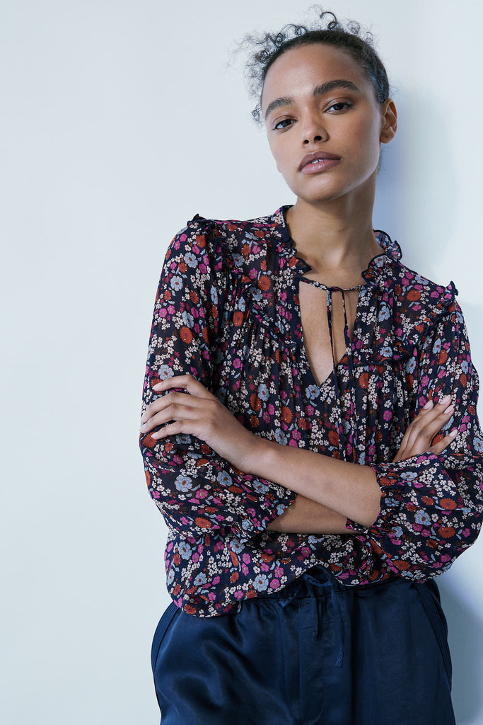 YURI RETRO FLORAL BLOUSE - MELISSA NEPTON
